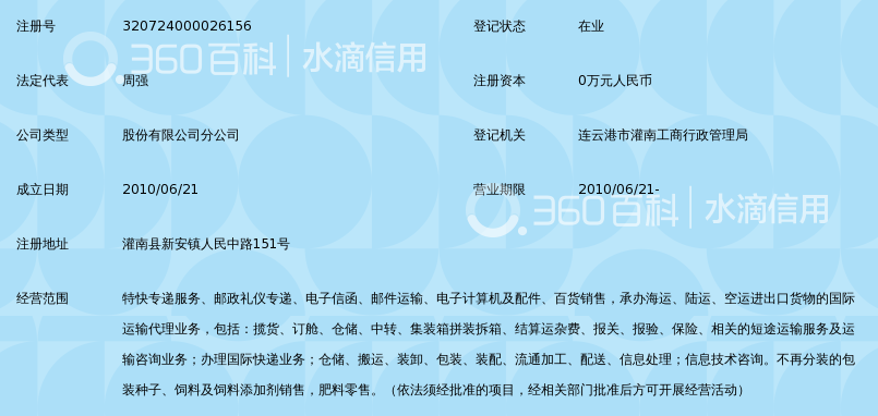 中国邮政速递物流股份有限公司连云港市分公司