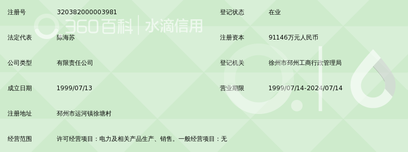 江苏徐塘发电有限责任公司_360百科