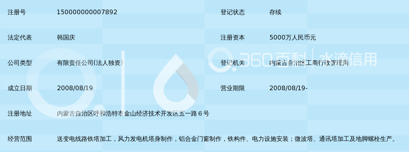 内蒙古恒鑫铁塔有限责任公司锁定