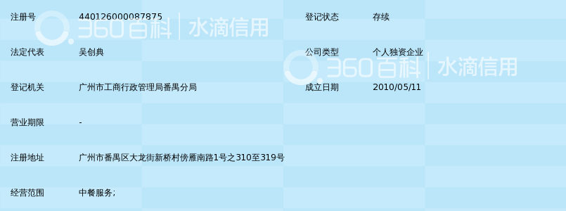 广州市番禺区金九记饮食店_360百科