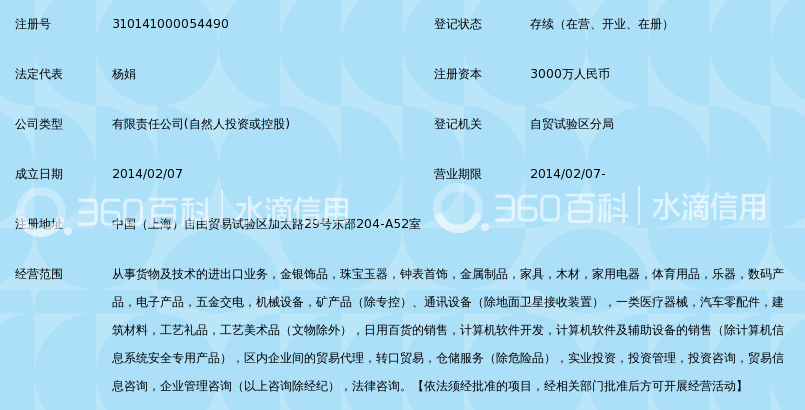 上海木月国际贸易有限公司锁定