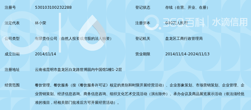 云南轩阳餐饮管理有限公司