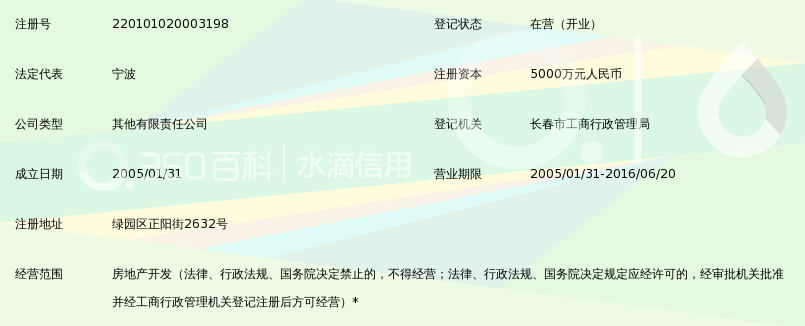 中冶新奥(长春)房地产开发有限公司