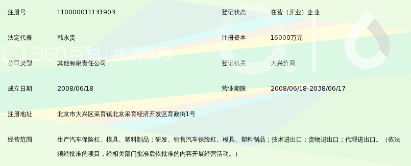 北京北汽模塑科技有限公司_360百科