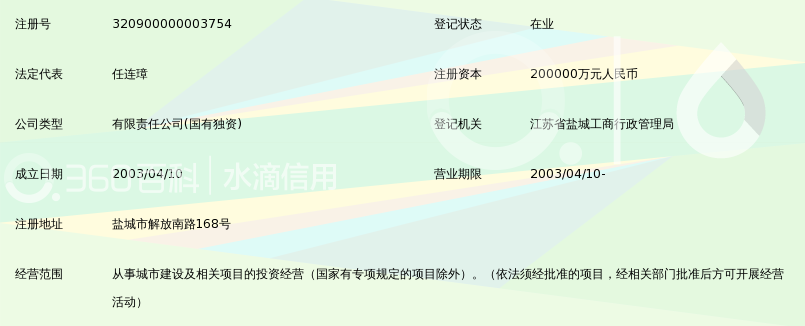 盐城市城市资产经营有限公司