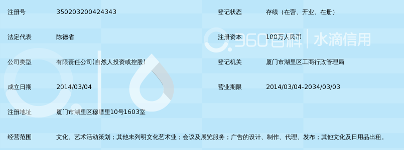 厦门风启文化传媒有限公司_360百科