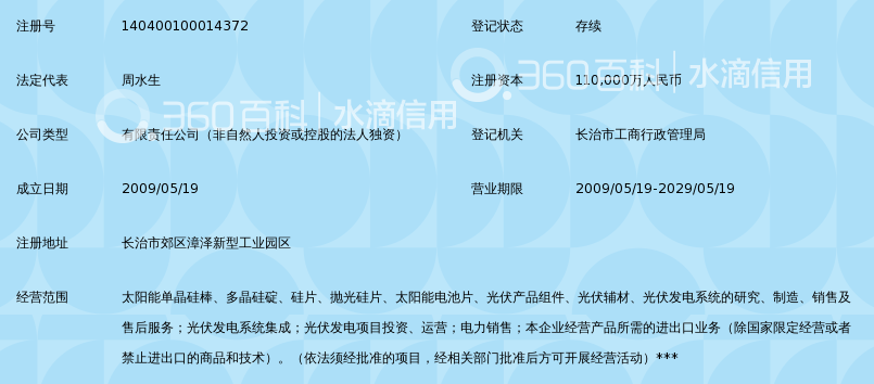 山西潞安太阳能科技有限责任公司_360百科