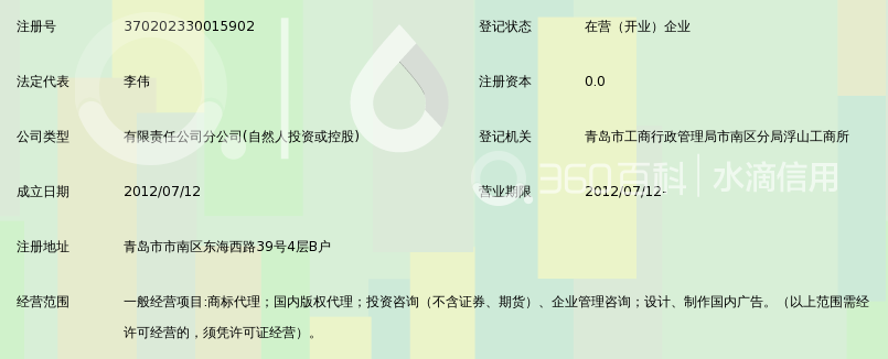 北京华商动力知识产权代理有限公司青岛分公司