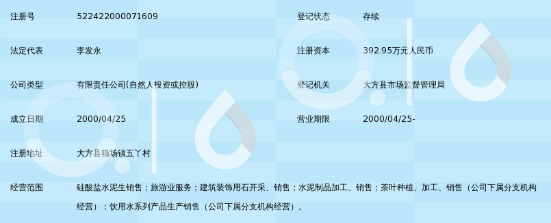 贵州省大方县九洞天资源开发有限责任公司_3