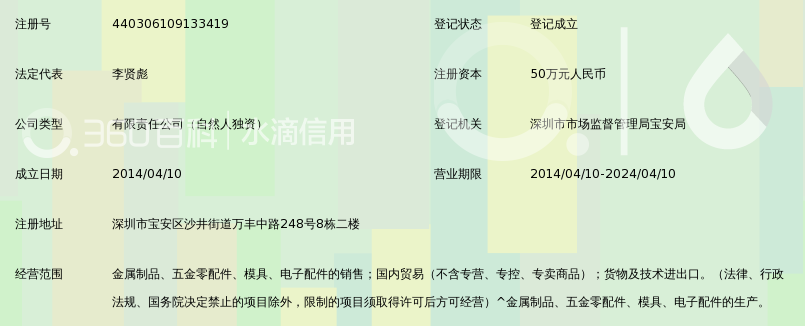 深圳市新雨泽五金制品有限公司_360百科