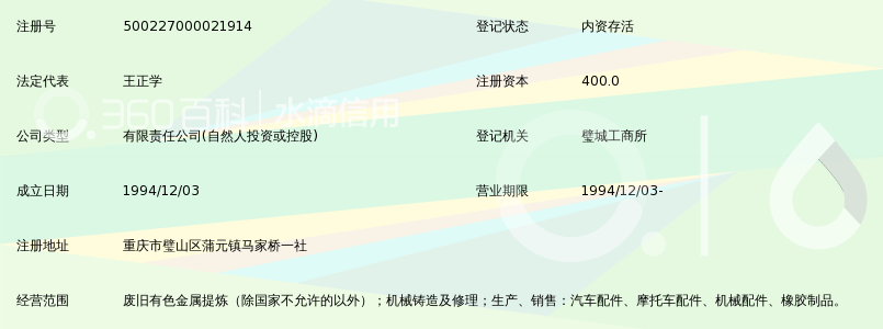 重庆市璧山正发有色金属有限公司_360百科