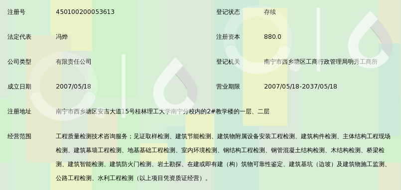 广西安盛建设工程检测咨询有限公司