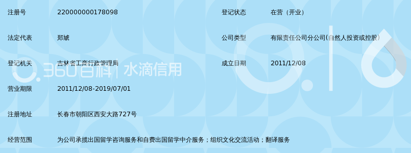 金吉列出国留学咨询服务有限公司吉林省分公司