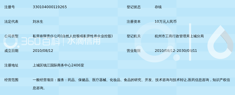 杭州三信康爱医药科技有限公司_360百科