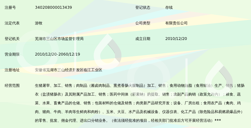 芜湖双汇食品有限公司_360百科