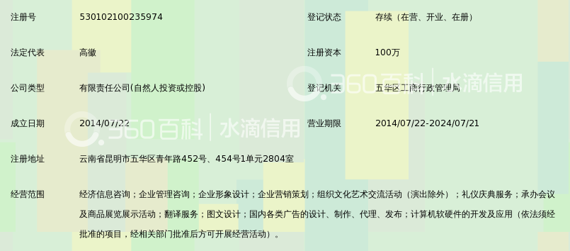 云南昊强经济信息咨询有限公司_360百科