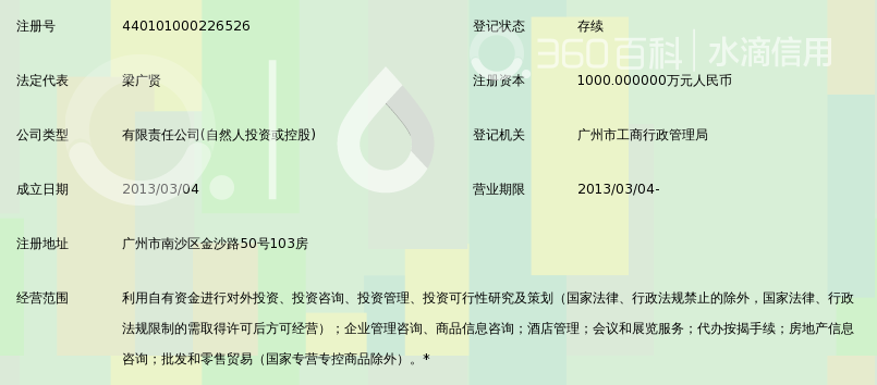 广州悦丰投资有限公司_360百科