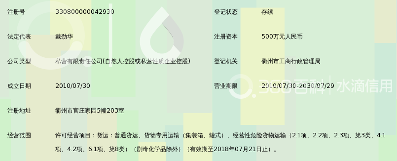 衢州市速通物流有限公司_360百科
