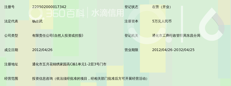通化市壹诺投资信息咨询有限公司