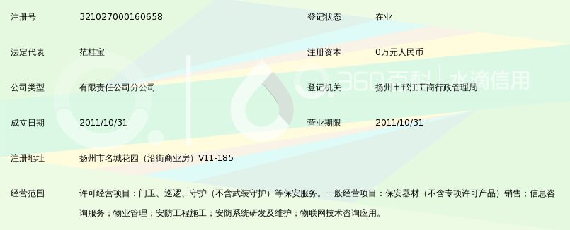 南京神龙保安服务有限公司扬州分公司_360百