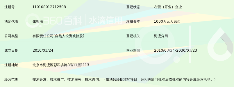 北京天创科林科技有限公司_360百科