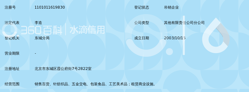 鞍山新一佳超市有限公司北京分公司_360百科
