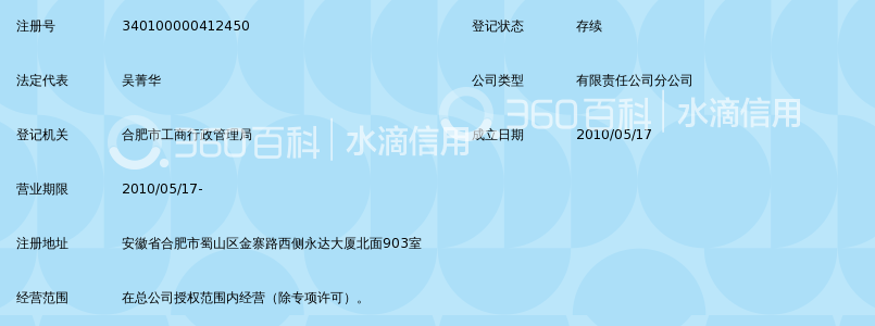 合肥山水国际旅行社有限责任公司金寨路营业部