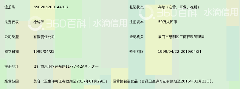 厦门贝施专业瘦身美容有限公司